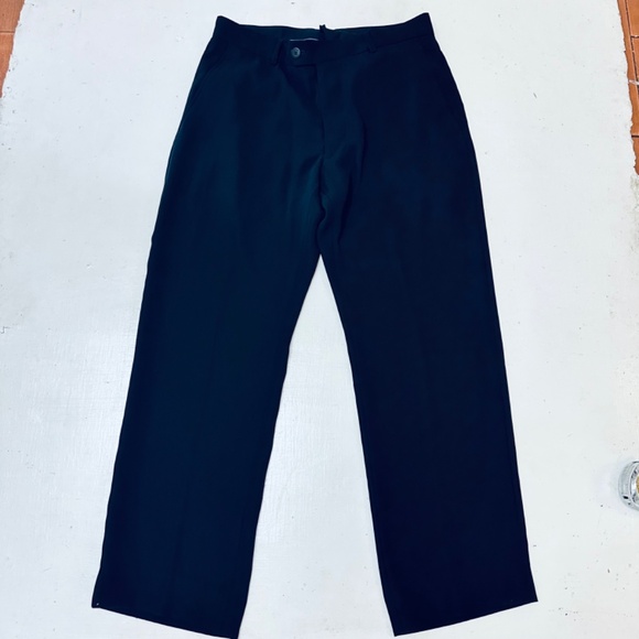 Armani Collezioni Black Dress Polyester Pants 50/34 Excellent Condition - Picture 9 of 13